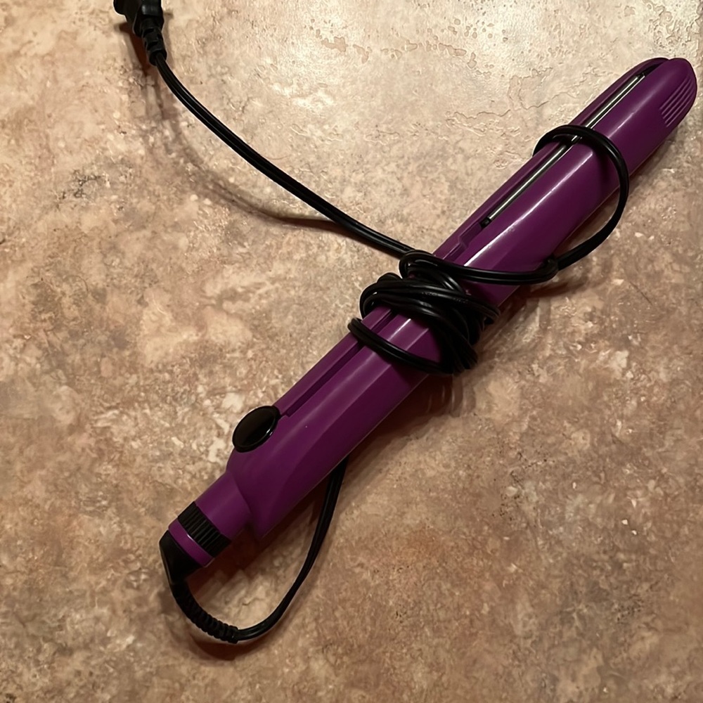 Purple hair straightener